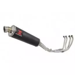 Yamaha YZF600R YZF 600 Thundercat Ligne complète & Silencieux Rond Noir En Inox 400mm