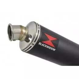 Yamaha YZF600R YZF 600 Thundercat Ligne complète & Silencieux Rond Noir En Inox 400mm