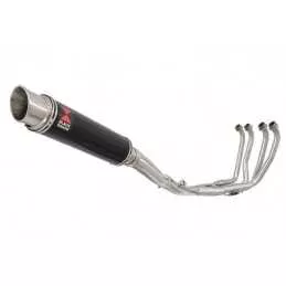 Yamaha YZF600R YZF 600 Thundercat Ligne complète & Silencieux Rond GP Style Noir En Inox 350mm