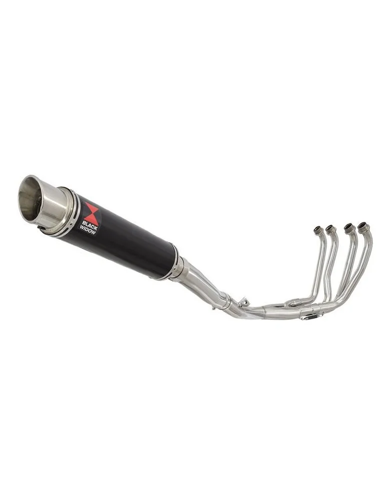 Yamaha YZF600R YZF 600 Thundercat Ligne complète & Silencieux Rond GP Style Noir En Inox 350mm