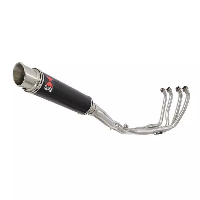 Yamaha YZF600R YZF 600 Thundercat Ligne complète & Silencieux Rond GP Style Noir En Inox 350mm