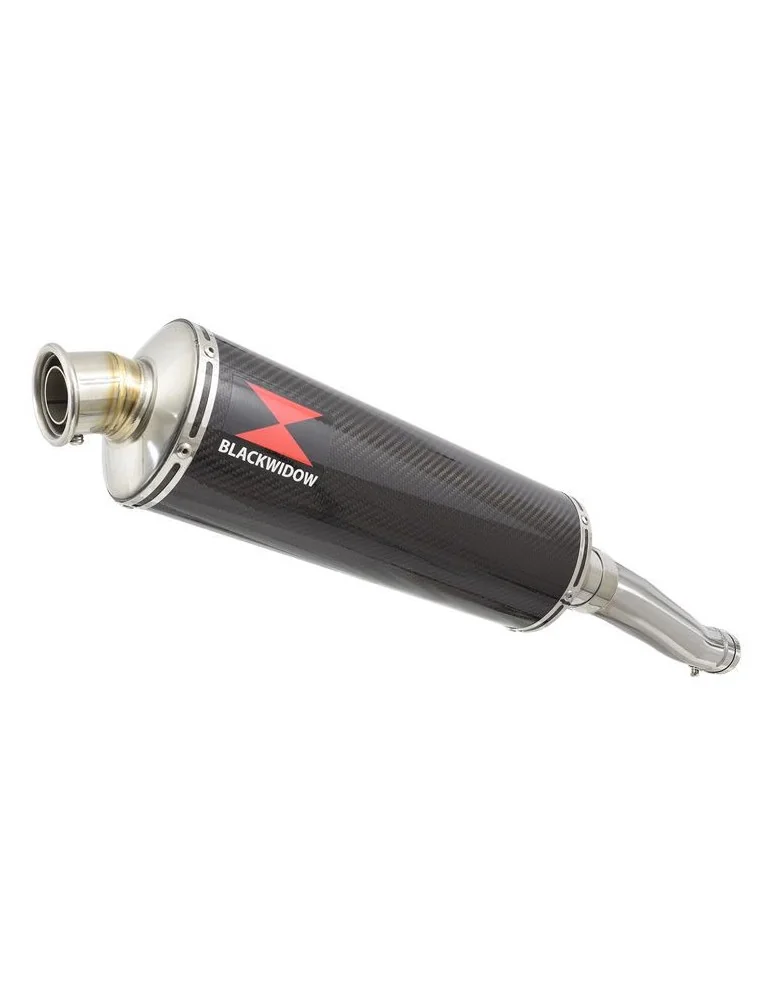 Yamaha YZF600R YZF 600 Thundercat Tube de raccord et Silencieux Ovale En Carbone 400mm