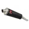 Yamaha YZF600R YZF 600 Thundercat Tube de raccord et Silencieux Ovale Noir En Inox 400mm