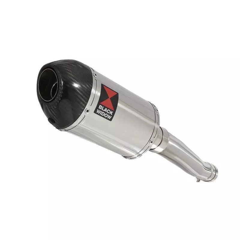 Yamaha YZF600R YZF 600 Thundercat Tube de raccord et Silencieux Ovale En Inox + Canule En Carbone 200mm