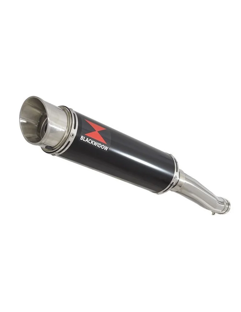 Yamaha YZF600R YZF 600 Thundercat Tube de raccord et Silencieux Rond GP Style Noir En Inox 360mm