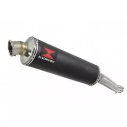 Yamaha YZF600R YZF 600 Thundercat Tube de raccord et Silencieux Rond Noir En Inox 400mm