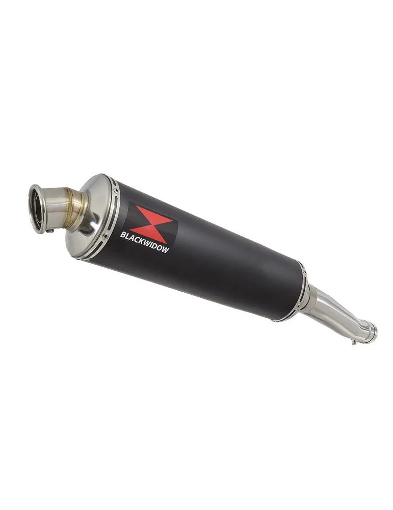 Yamaha YZF600R YZF 600 Thundercat Tube de raccord et Silencieux Rond Noir En Inox 400mm