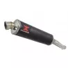Yamaha YZF600R YZF 600 Thundercat Tube de raccord et Silencieux Rond Noir En Inox 400mm