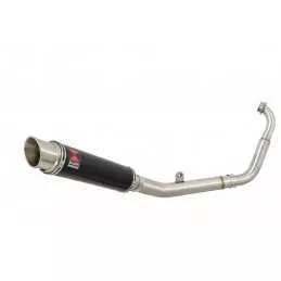 YZF-R 125 2014 - 2018 Passage Bas Diamètre XL Ligne complète & Silencieux Rond GP Style Noir En Inox 350mm