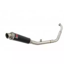 YZF-R 125 2014 - 2018 Passage Bas Diamètre XL Ligne complète & Silencieux Rond Noir En Inox 350mm