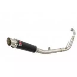 YZF-R 125 2008 - 2013 Passage Bas Diamètre XL Ligne complète & Silencieux Rond GP Style Noir En Inox 350mm