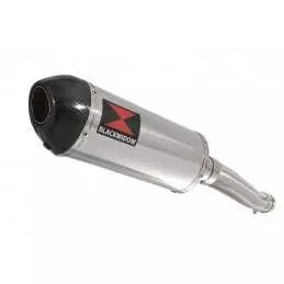 YZF750R YZF750 Tube de raccord et Silencieux Ovale En Inox + Canule En Carbone 300ST 300mm