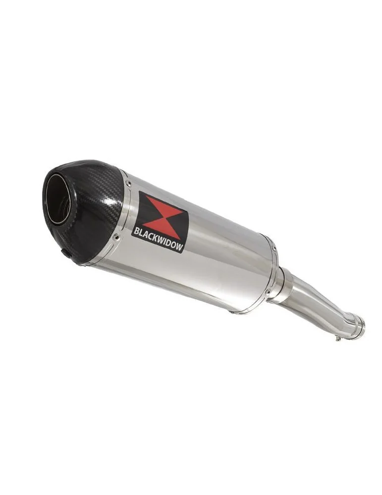 YZF750R YZF750 Tube de raccord et Silencieux Ovale En Inox + Canule En Carbone 300ST 300mm