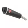 YZF750R YZF750 Tube de raccord et Silencieux Ovale En Carbone 400CT 400mm
