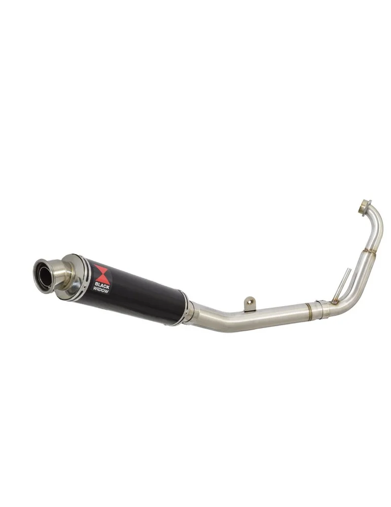YZF-R 125 2008 - 2013 Passage Bas Diamètre XL Ligne complète & Silencieux Rond Noir En Inox 350mm