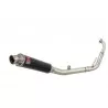 YZF-R 125 2008 - 2013 Passage Bas Diamètre XL Ligne complète & Silencieux Rond Noir En Inox 350mm