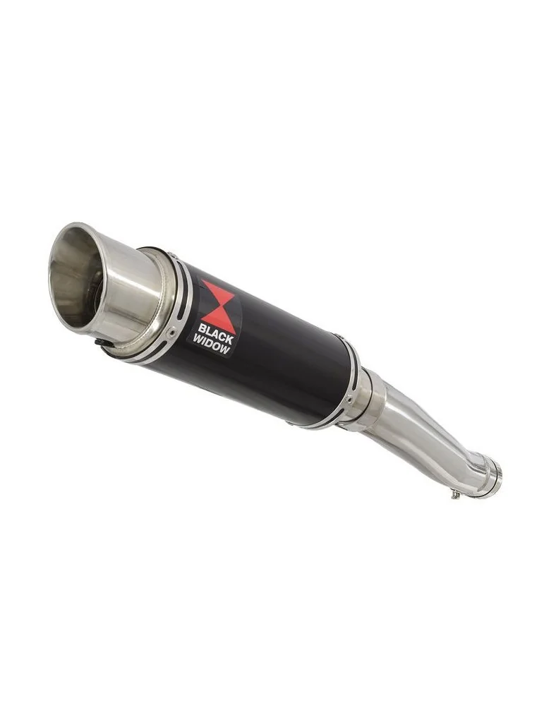 YZF750R YZF750 Tube de raccord et Silencieux Rond Noir GP Style En Inox BG23R 230mm
