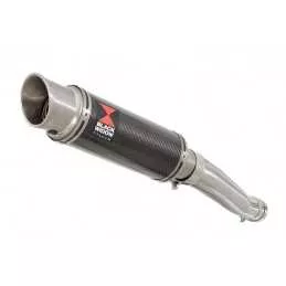 YZF750R YZF750 Tube de raccord et Silencieux GP Rond En Carbone + Canule en Titane CI23R 230mm