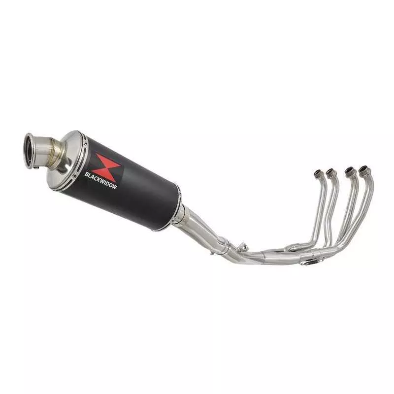Yamaha YZF600R YZF 600 Thundercat Ligne complète & Silencieux Rond Noir En Inox 300mm