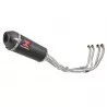 Yamaha YZF600R YZF 600 Thundercat Ligne complètes & Ovale Noir Silencieux En Inox + En Carbone Tip 300mm