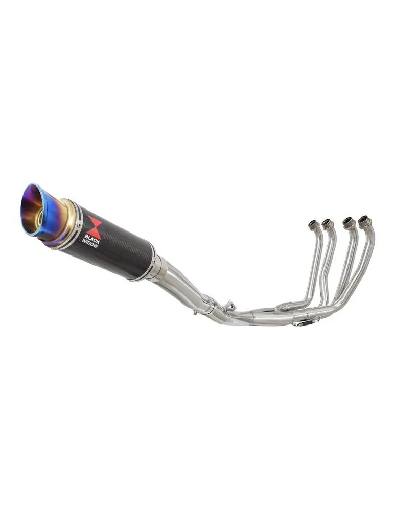 Yamaha YZF600R YZF 600 Thundercat Ligne complètes & Silencieux GP Rond En Carbone + Blue En Inox Tip 230mm