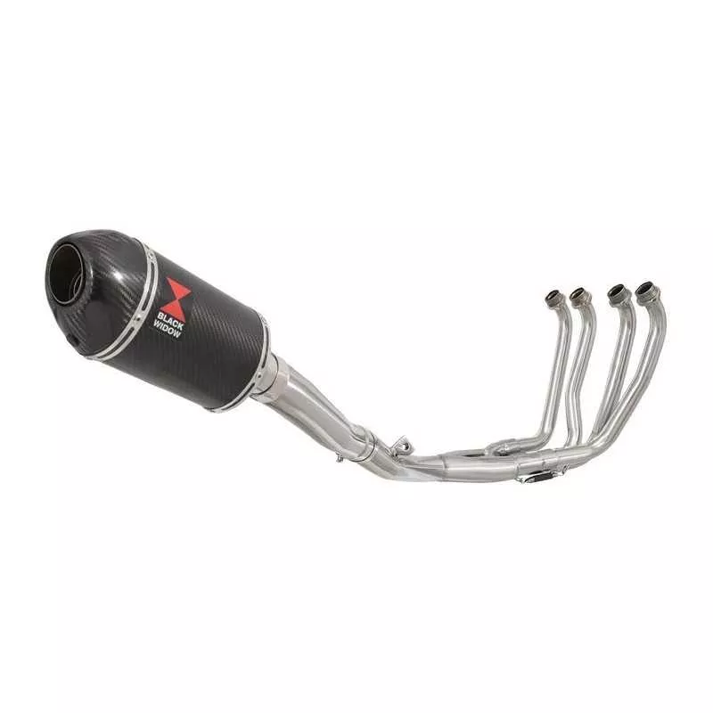 Yamaha YZF600R YZF 600 Thundercat Ligne complètes & Ovale En Carbone Silencieux + Carbon Tip 200mm