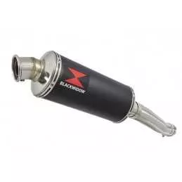 Yamaha YZF600R YZF 600 Thundercat Tube de raccord et Silencieux Rond Noir En Inox 300mm