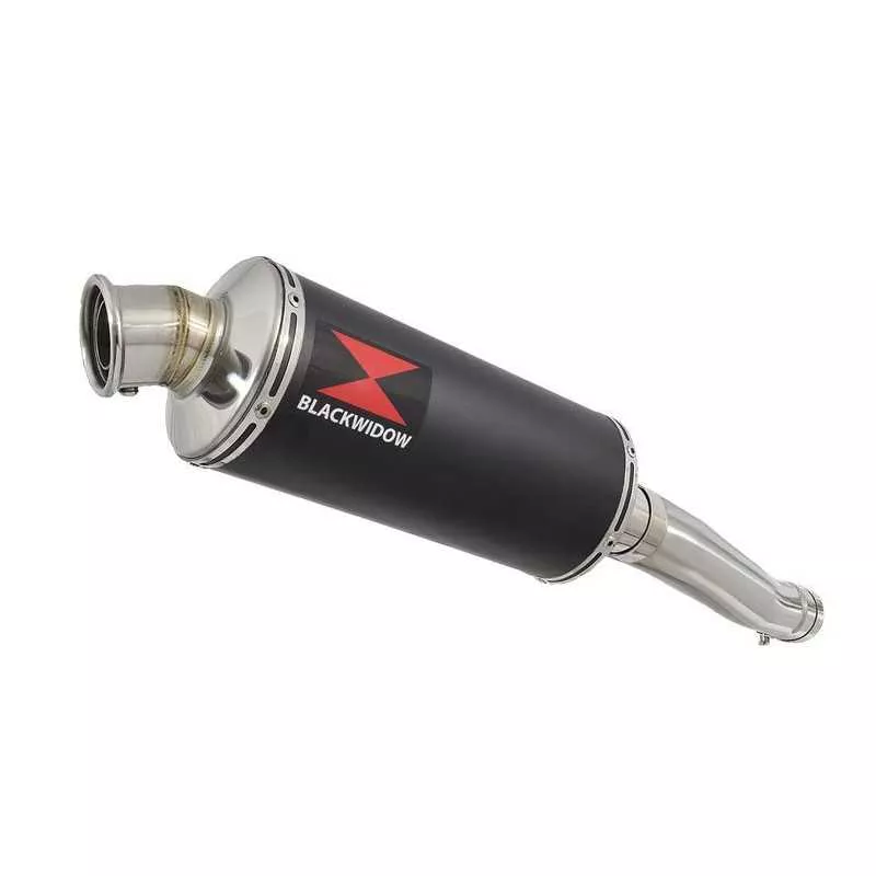 Yamaha YZF600R YZF 600 Thundercat Tube de raccord et Silencieux Rond Noir En Inox 300mm
