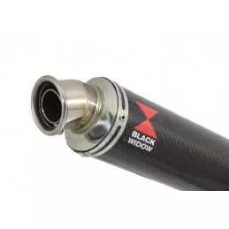 Yamaha YZF600R YZF 600 Thundercat Tube de raccord et Silencieux Rond En Carbone 350mm