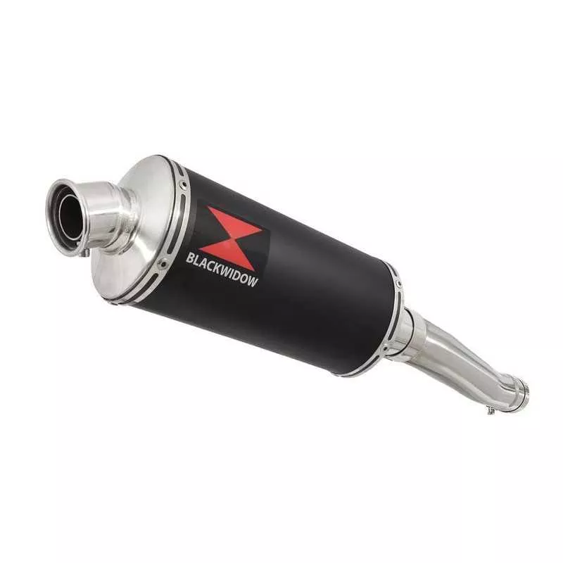 Yamaha YZF600R YZF 600 Thundercat Tube de raccord et Silencieux Ovale Noir En Inox 300mm