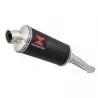 Yamaha YZF600R YZF 600 Thundercat Tube de raccord et Silencieux Ovale Noir En Inox 300mm