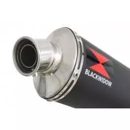 Yamaha YZF600R YZF 600 Thundercat Tube de raccord et Silencieux Ovale Noir En Inox 300mm