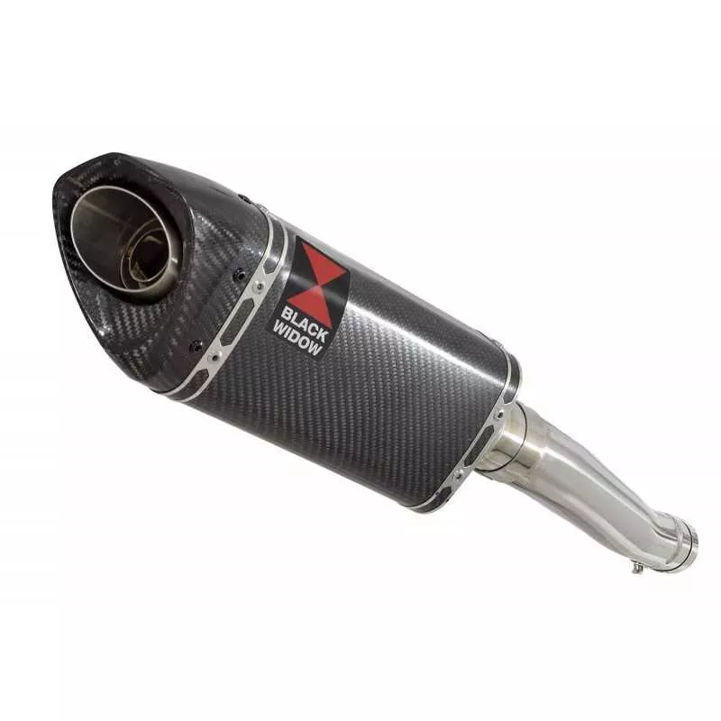 Yamaha YZF600R YZF 600 Thundercat Tube de raccord et Silencieux Tri Ovale En Carbone 250mm