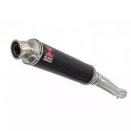 Yamaha YZF600R YZF 600 Thundercat Tube de raccord et Silencieux Rond Noir En Inox 350mm