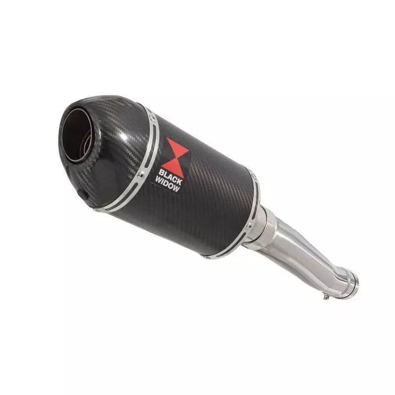 Yamaha YZF600R YZF 600 Thundercat Tube de raccord et Silencieux Ovale En Carbone 200mm