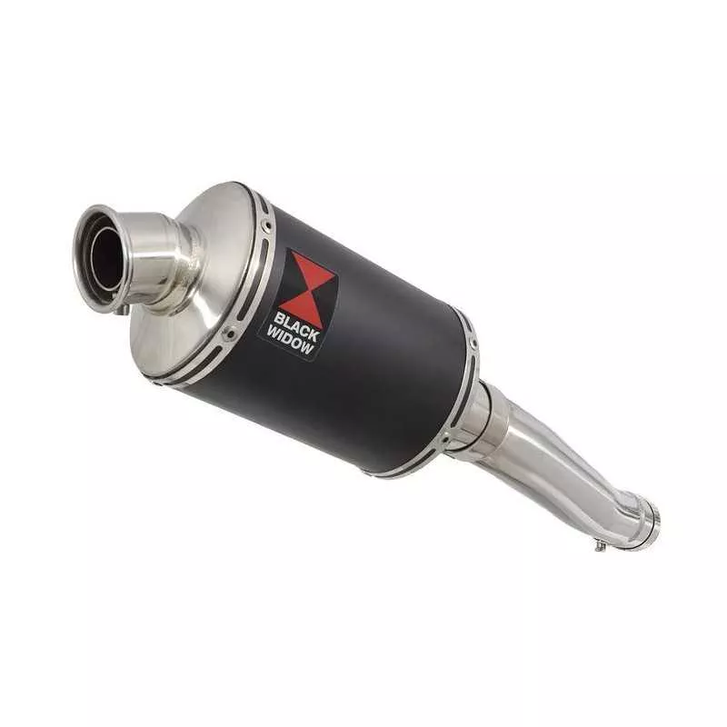 Yamaha YZF600R YZF 600 Thundercat Tube de raccord et Silencieux Ovale Noir En Inox 230mm