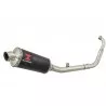 YZF-R 125 2014 - 2018 Passage Bas Diamètre XL Ligne complète & Silencieux Ovale Noir En Inox 300mm
