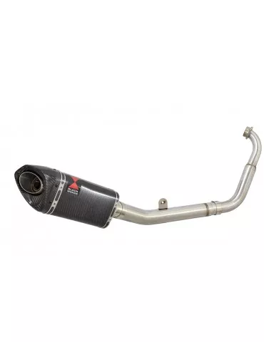 YZF-R 125 2014 - 2018 Passage Bas Diamètre XL Ligne complète & Silencieux Tri Ovale En Carbone 250mm