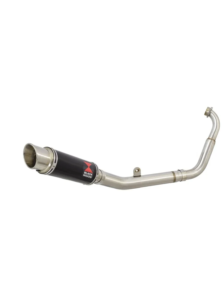 YZF-R 125 2014 - 2018 Passage Bas Diamètre XL Ligne complète & Silencieux Rond GP Style Noir En Inox 230mm