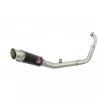 YZF-R 125 2014 - 2018 Passage Bas Diamètre XL Ligne complète & Silencieux Rond GP Style Noir En Inox 230mm