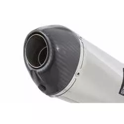 YZF-R 125 2014 - 2017 Passage Bas Diamètre XL Ligne complète & Silencieux Ovale En Inox + Canule en Carbone 200mm