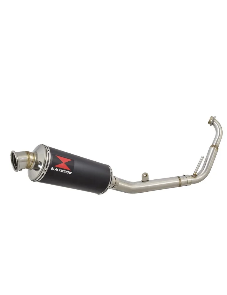 YZF-R 125 2008 - 2013 Passage Bas Diamètre XL Ligne complète & Silencieux Rond Noir En Inox 300mm
