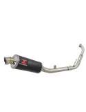 YZF-R 125 2008 - 2013 Passage Bas Diamètre XL Ligne complète & Silencieux Rond Noir En Inox 300mm