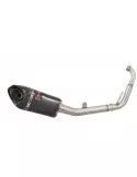 YZF-R 125 2008 - 2013 Passage Bas Diamètre XL Ligne complète & Silencieux Tri Ovale En Carbone 250mm
