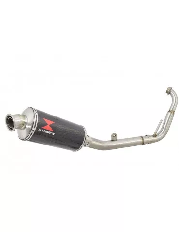 YZF-R 125 2008 - 2013 Passage Bas Diamètre XL Ligne complète & Silencieux Ovale En Carbone 300mm