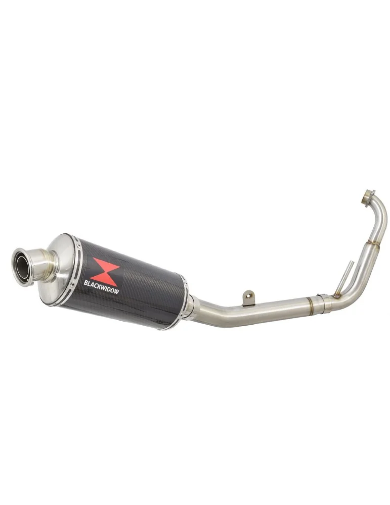 YZF-R 125 2008 - 2013 Passage Bas Diamètre XL Ligne complète & Silencieux Ovale En Carbone 300mm