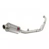 YZF-R 125 2008 - 2013 Passage Bas Diamètre XL Ligne complète & Silencieux Ovale En Inox 230mm