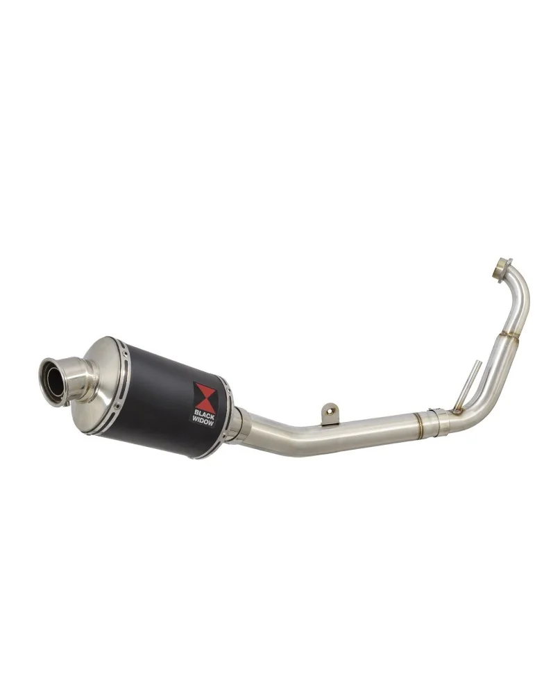 YZF-R 125 2008 - 2013 Passage Bas Diamètre XL Ligne complète & Silencieux Ovale Noir En Inox 230mm