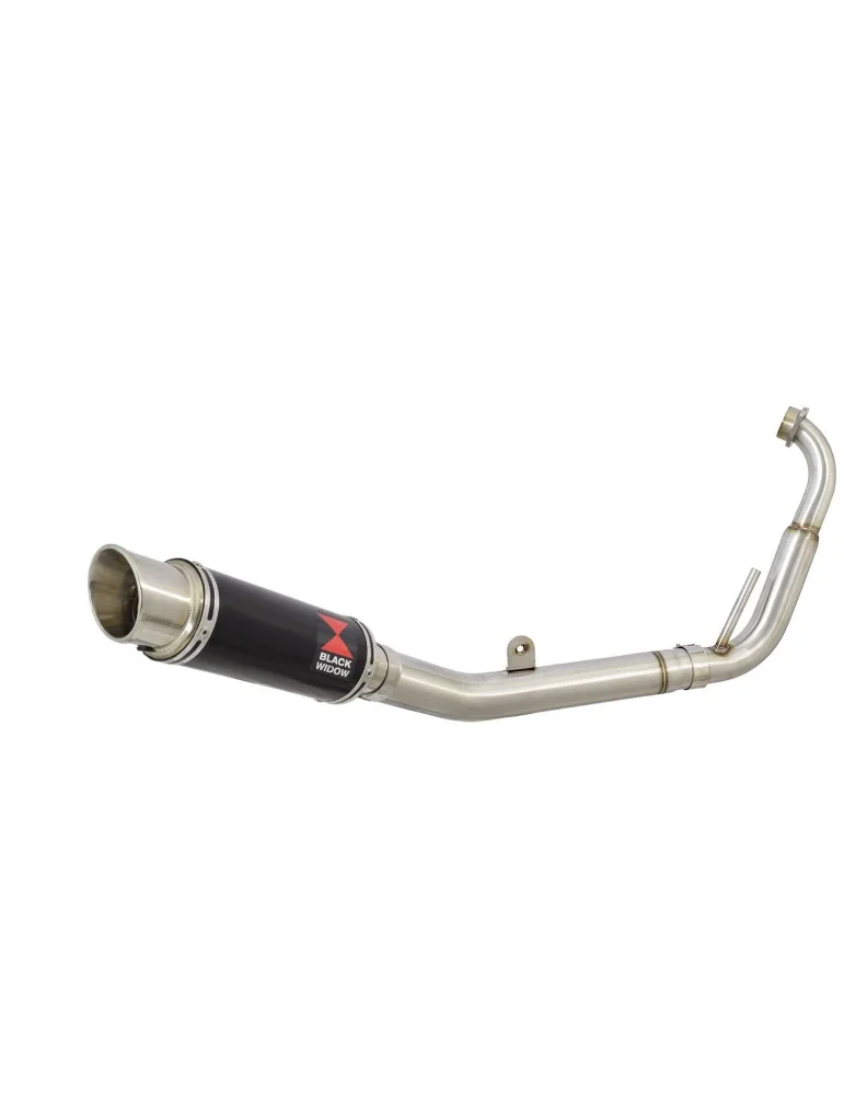 YZF-R 125 2008 - 2013 Passage Bas Diamètre XL Ligne complète & Silencieux Rond GP Style Noir En Inox 230mm