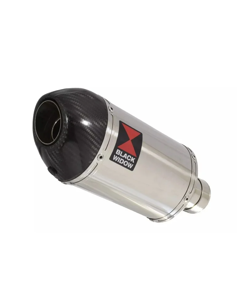 KAWASAKI ZX7R ZX-7R Ligne complète & Silencieux Ovale En Inox + Canule En Carbone 200mm